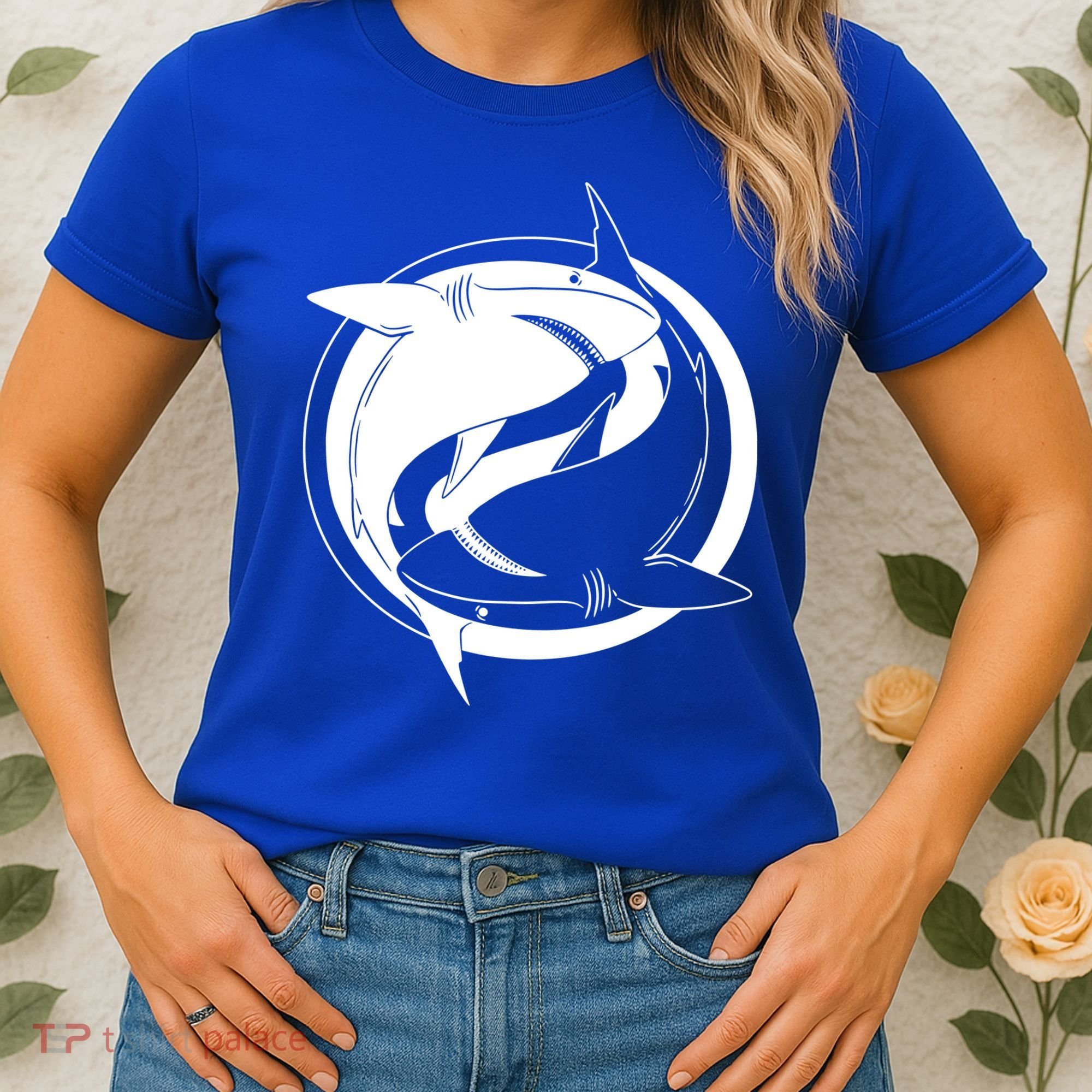 Ying Yang Shark Women's T-Shirt