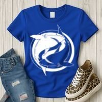 Ying Yang Shark Women's T-Shirt thumb 3