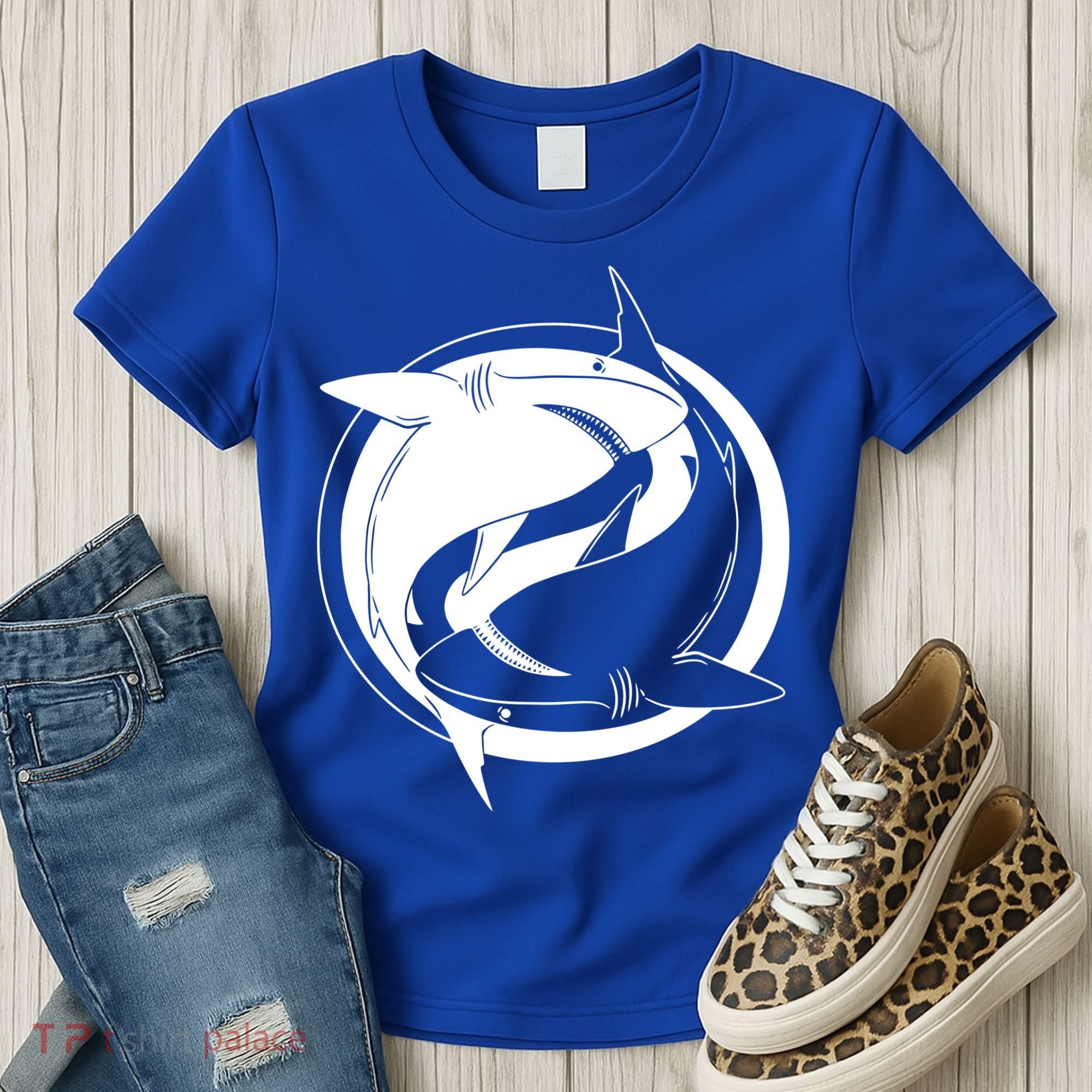 Ying Yang Shark Women's T-Shirt
