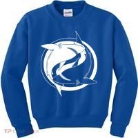 Ying Yang Shark Kids Sweatshirt thumb 0