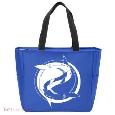 Ying Yang Shark Tote Bag