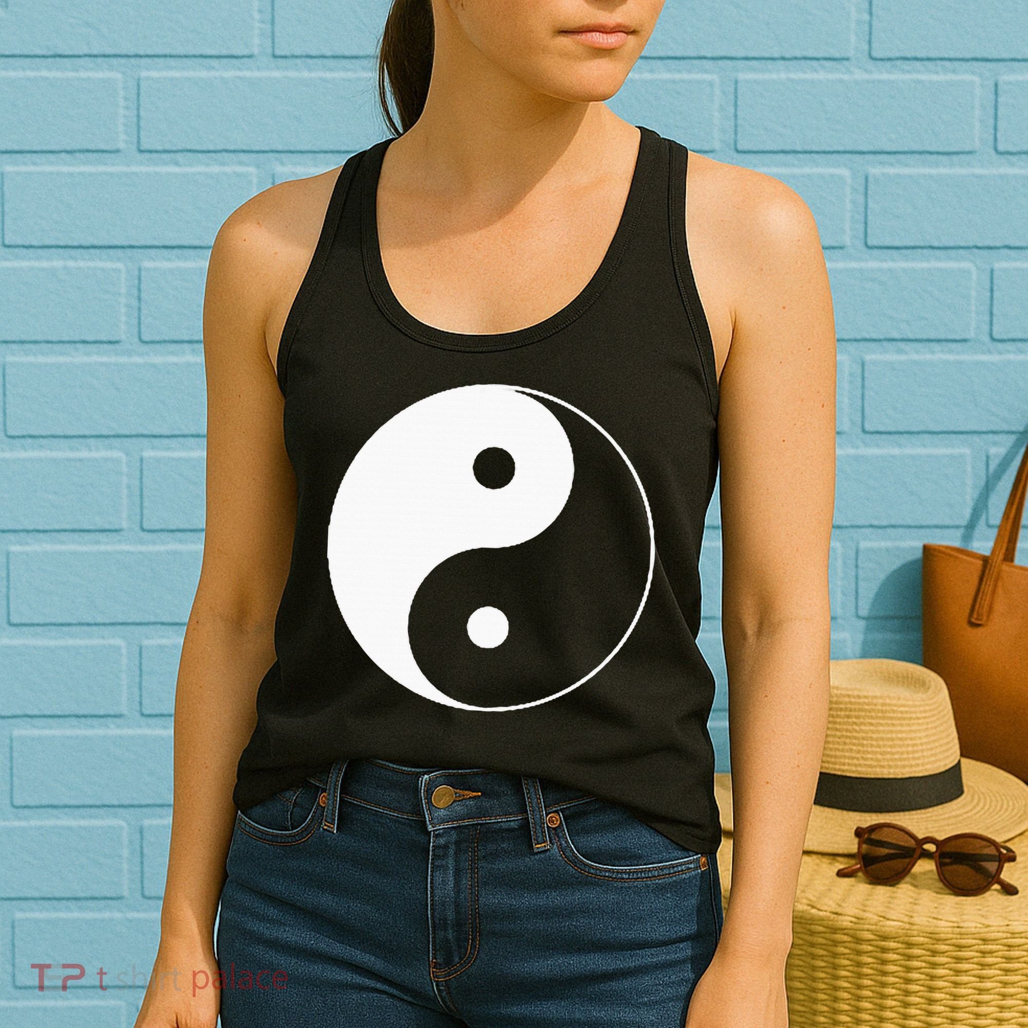 Yin Yang Symbol Taoism Chinese East Asian Philosophy Women's Tank Top