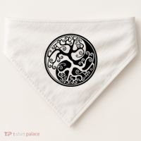 Yin Yang Tree Of Life USA-Made Doggie Bandana thumb 0