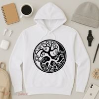 Yin Yang Tree Of Life Hoodie thumb 3