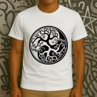 Yin Yang Tree Of Life T-Shirt thumb 3