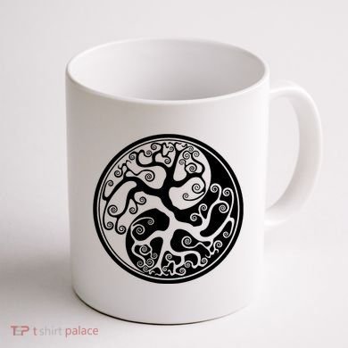 Yin Yang Tree Of Life Coffee Mug back