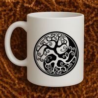 Yin Yang Tree Of Life Coffee Mug thumb 2
