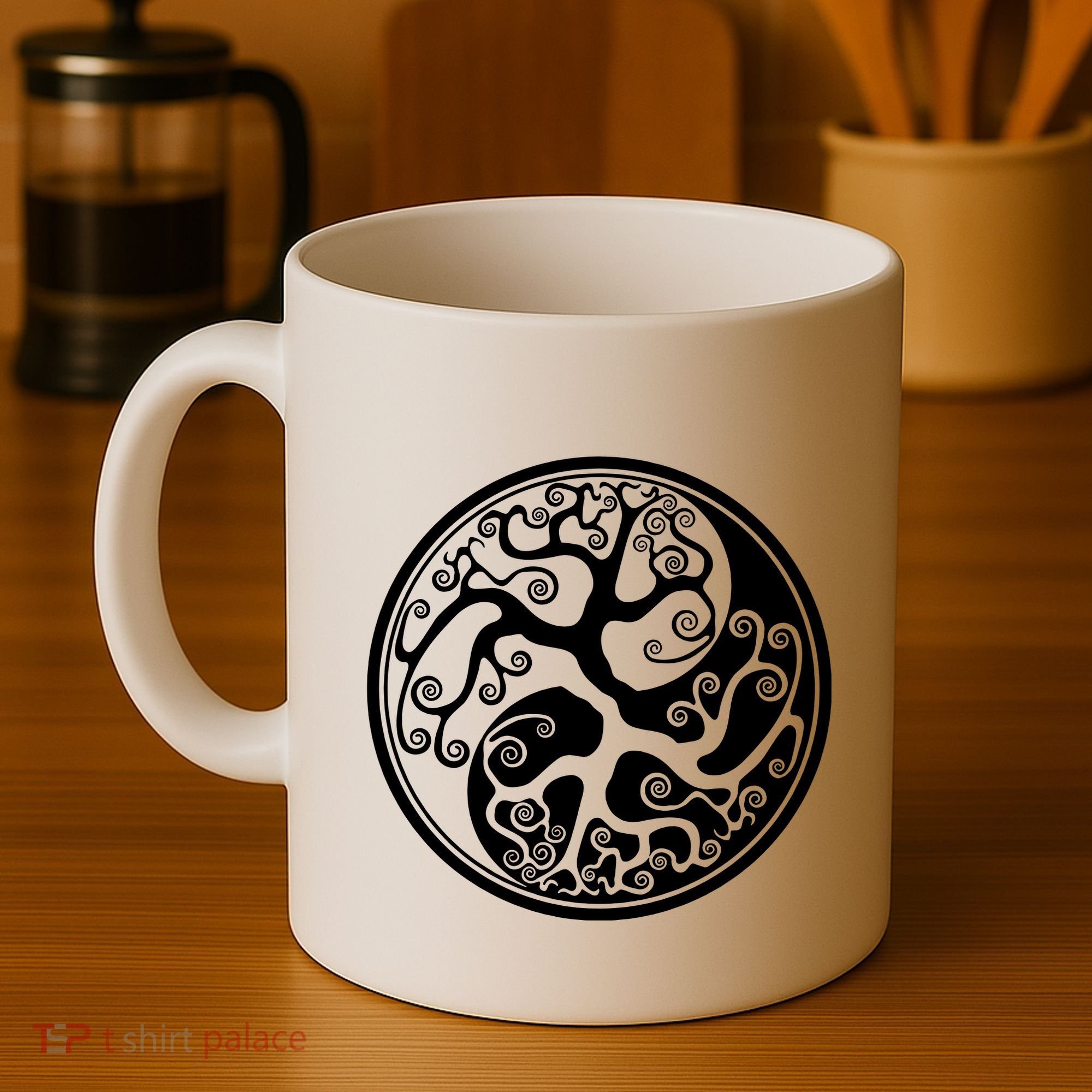Yin Yang Tree Of Life Coffee Mug