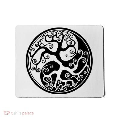 Yin Yang Tree Of Life Mousepad