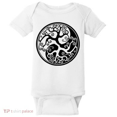 Yin Yang Tree Of Life Baby Bodysuit