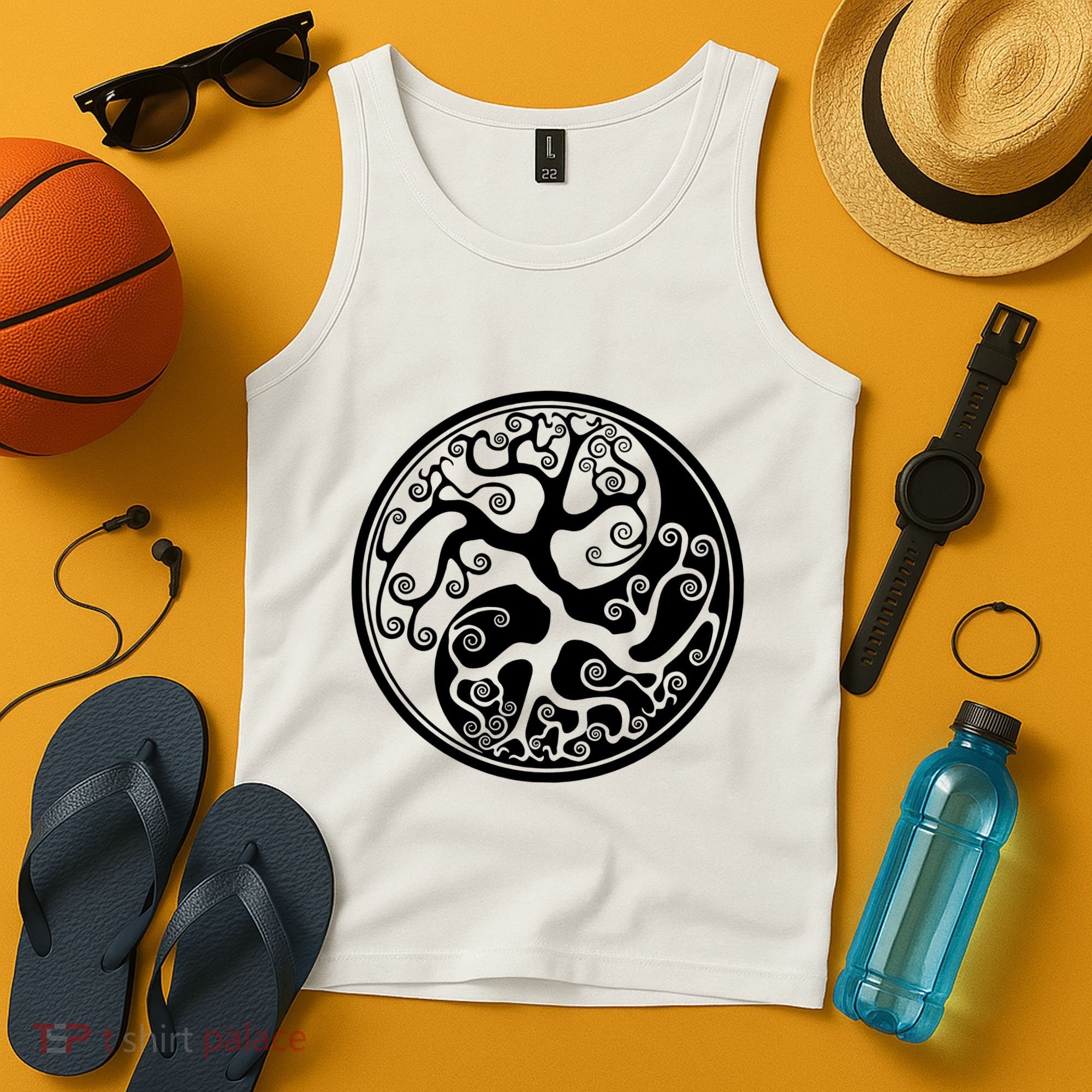 Yin Yang Tree Of Life Tank Top