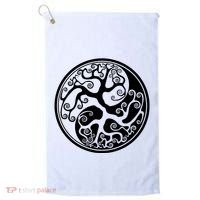 Yin Yang Tree Of Life Golf Towel thumb 0