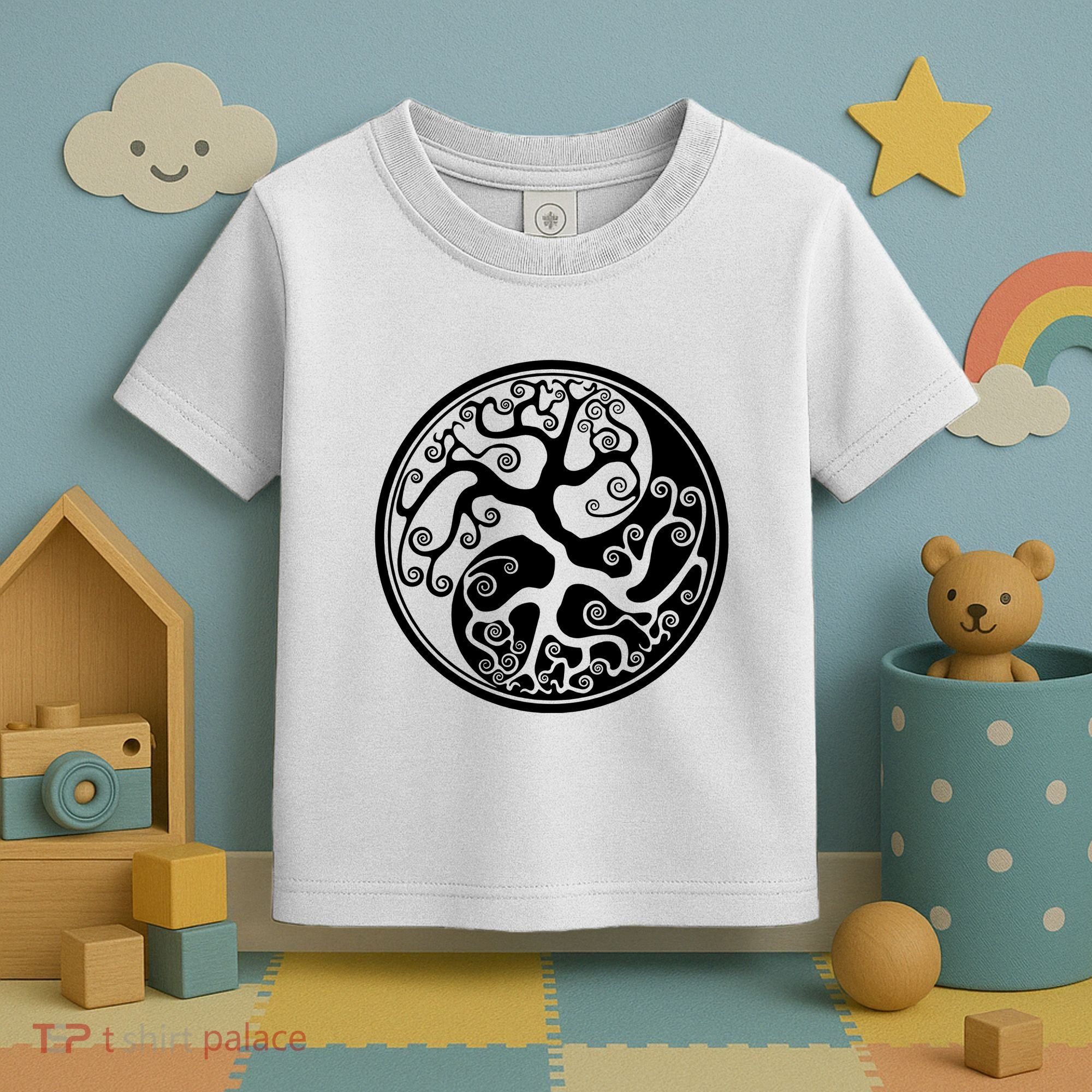 Yin Yang Tree Of Life Toddler T-Shirt