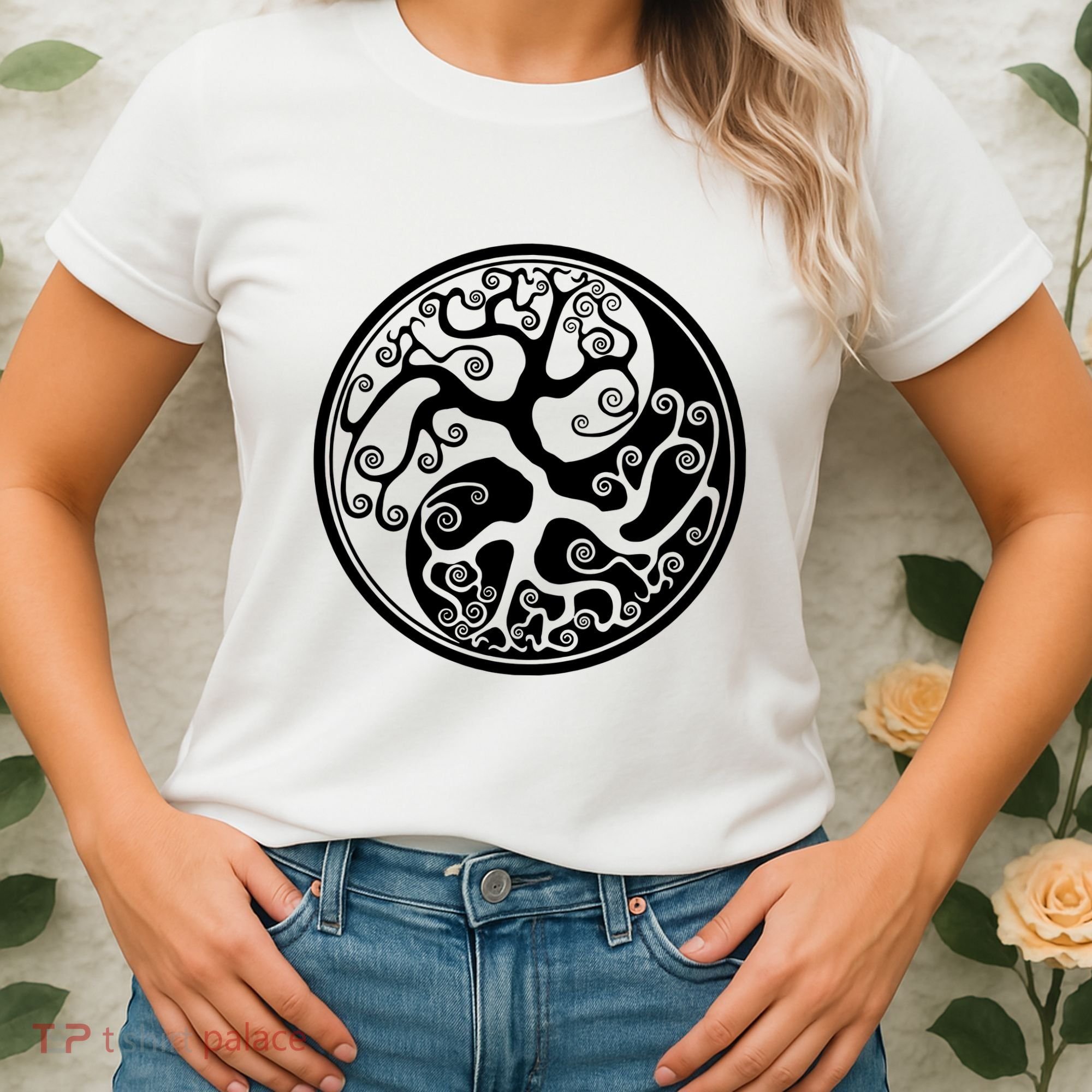 Yin Yang Tree Of Life Women's T-Shirt