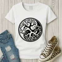 Yin Yang Tree Of Life Women's T-Shirt thumb 3
