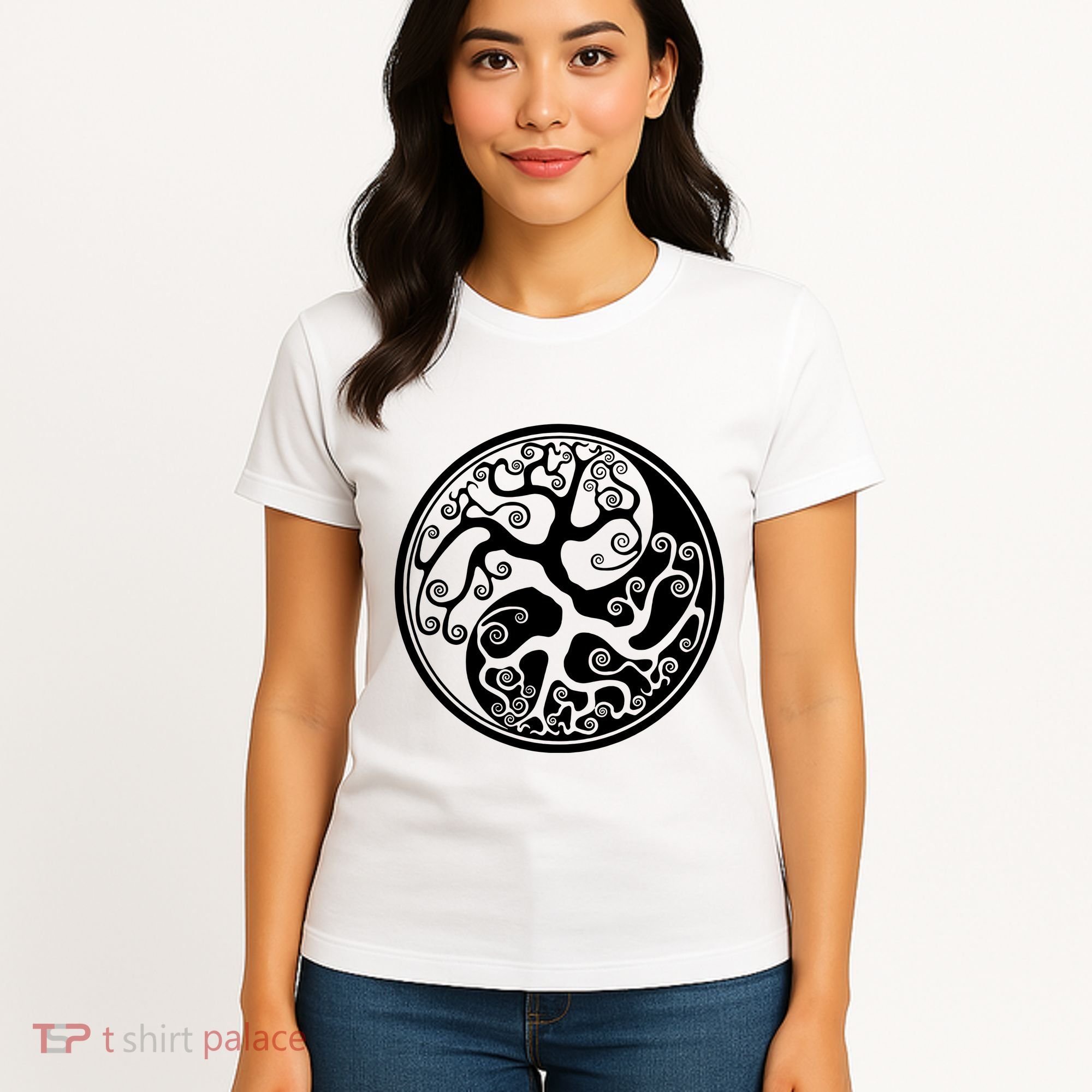 Yin Yang Tree Of Life Women's T-Shirt