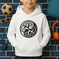 Yin Yang Tree Of Life Kids Hoodie thumb 2