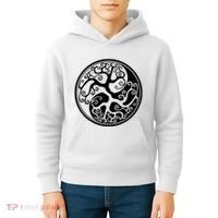 Yin Yang Tree Of Life Kids Hoodie thumb 4