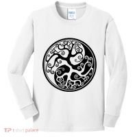 Yin Yang Tree Of Life Kids Long Sleeve Shirt thumb 0