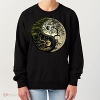 Yin Yang Tree Of Life Funny Women's Sweatshirt thumb 0