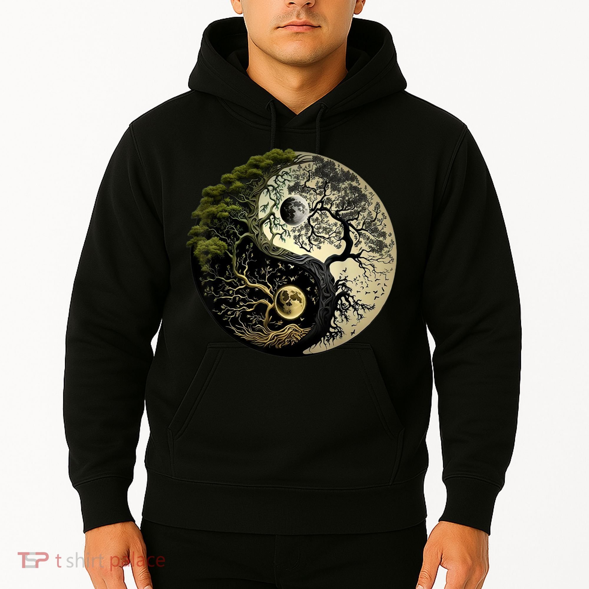 Yin Yang Tree Of Life Funny Hoodie