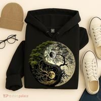 Yin Yang Tree Of Life Funny Hoodie thumb 4