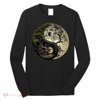 Yin Yang Tree Of Life Funny Long Sleeve Shirt thumb 0
