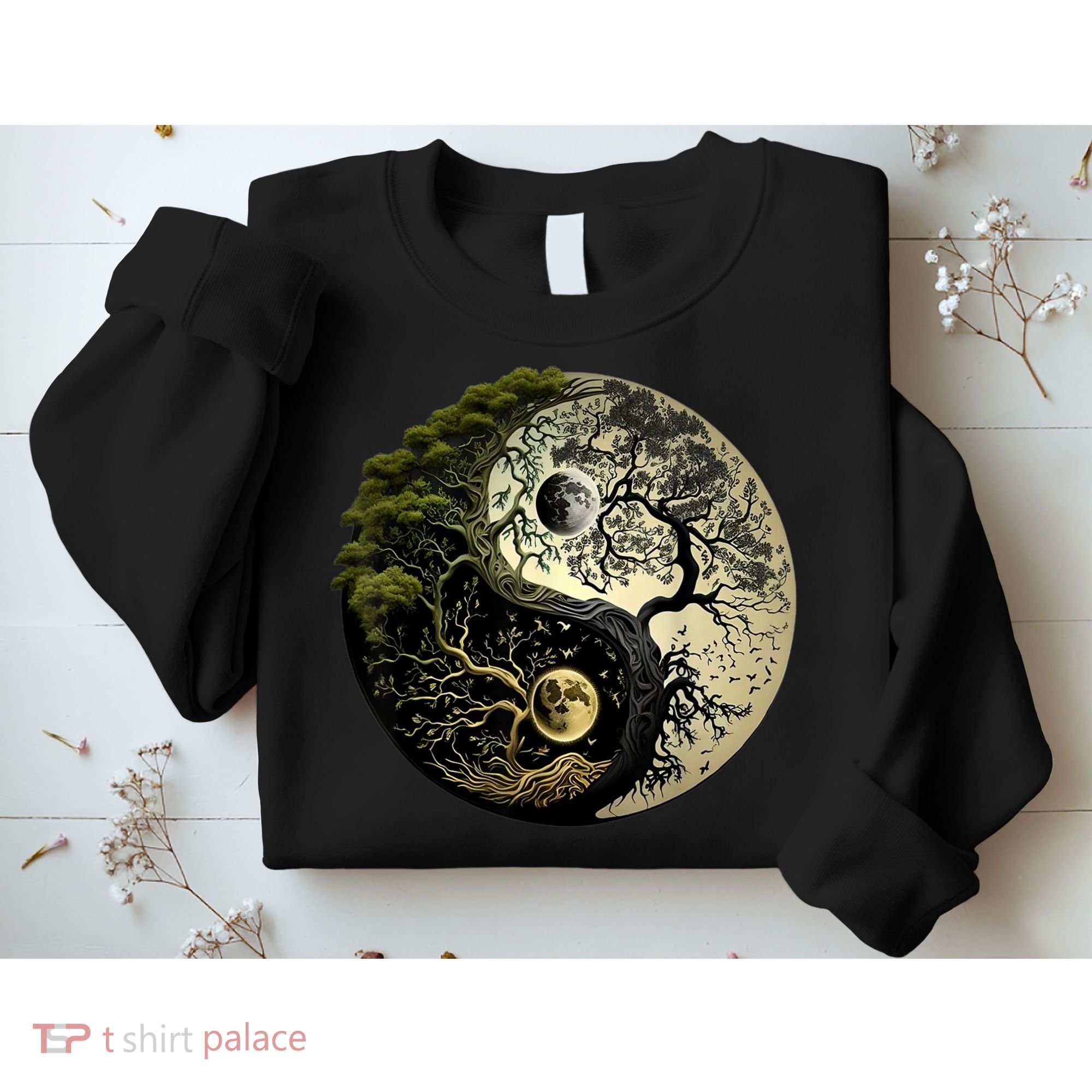 Yin Yang Tree Of Life Funny Sweatshirt