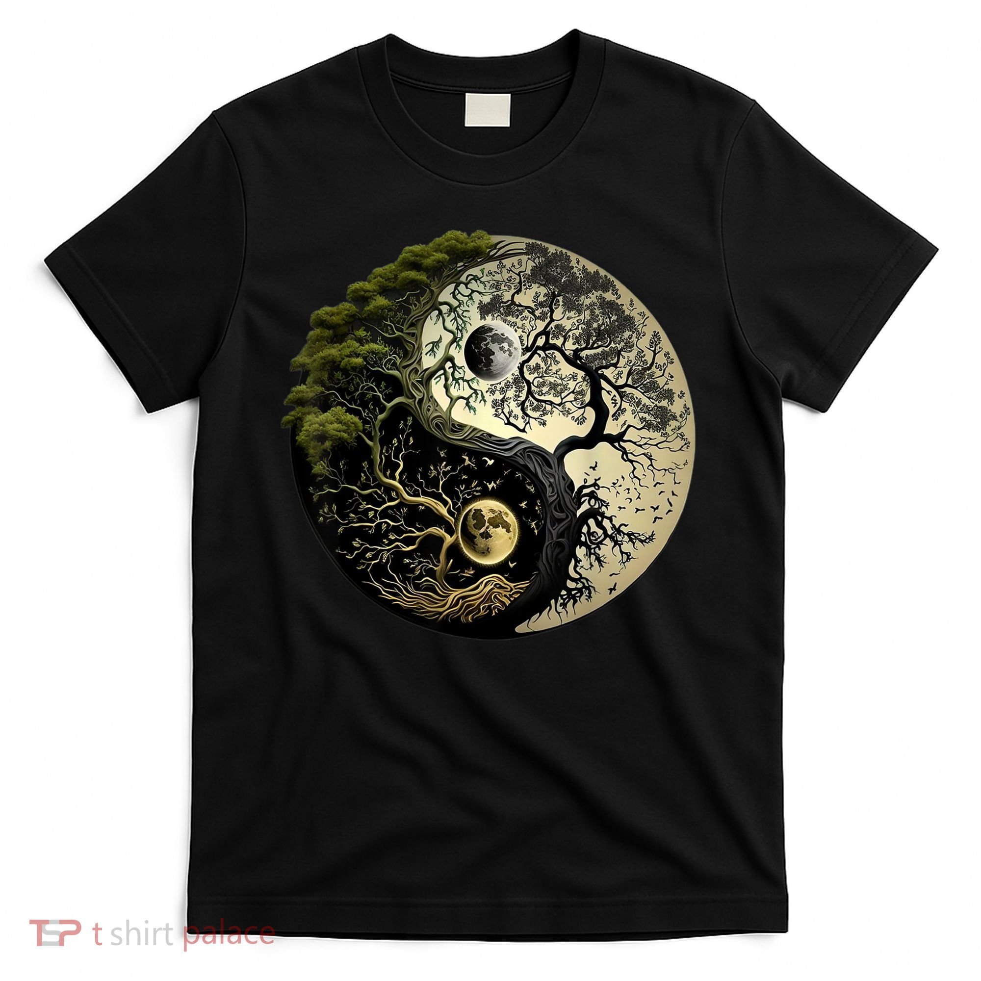 Yin Yang Tree Of Life Funny T-Shirt