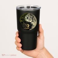 Yin Yang Tree Of Life Funny Tumbler thumb 2