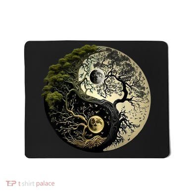 Yin Yang Tree Of Life Funny Mousepad