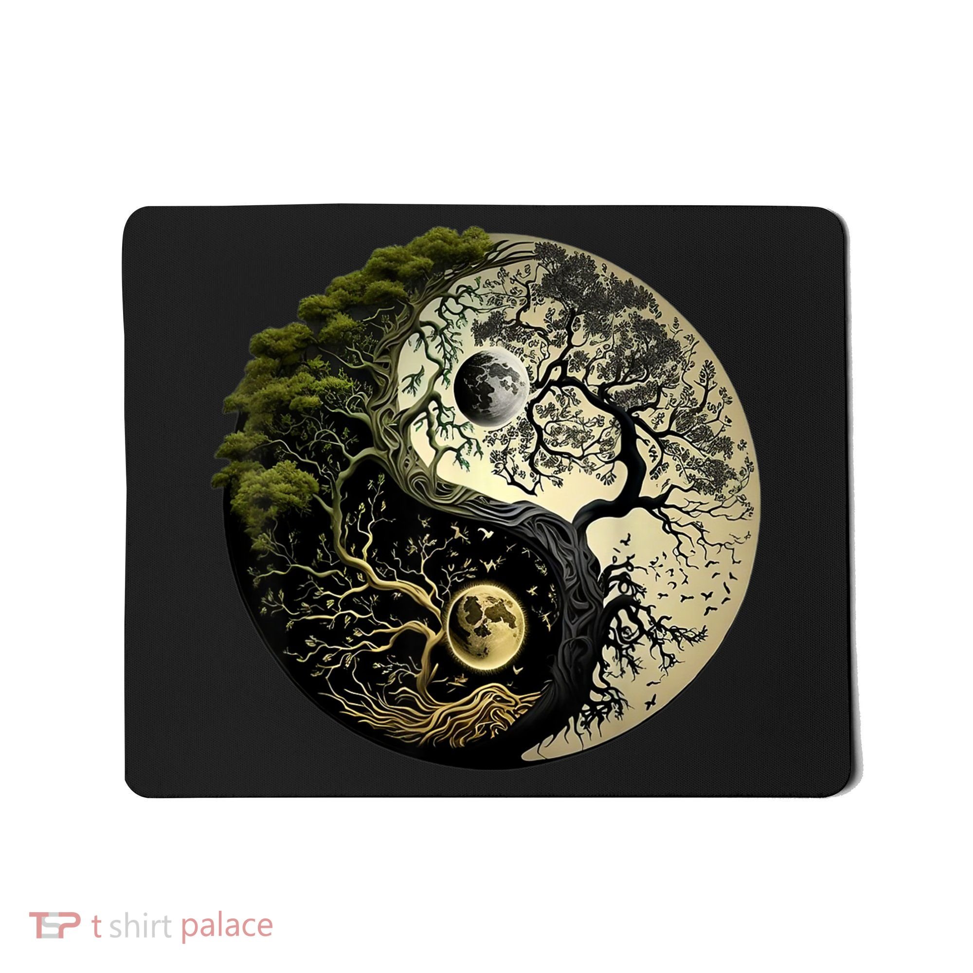 Yin Yang Tree Of Life Funny Mousepad