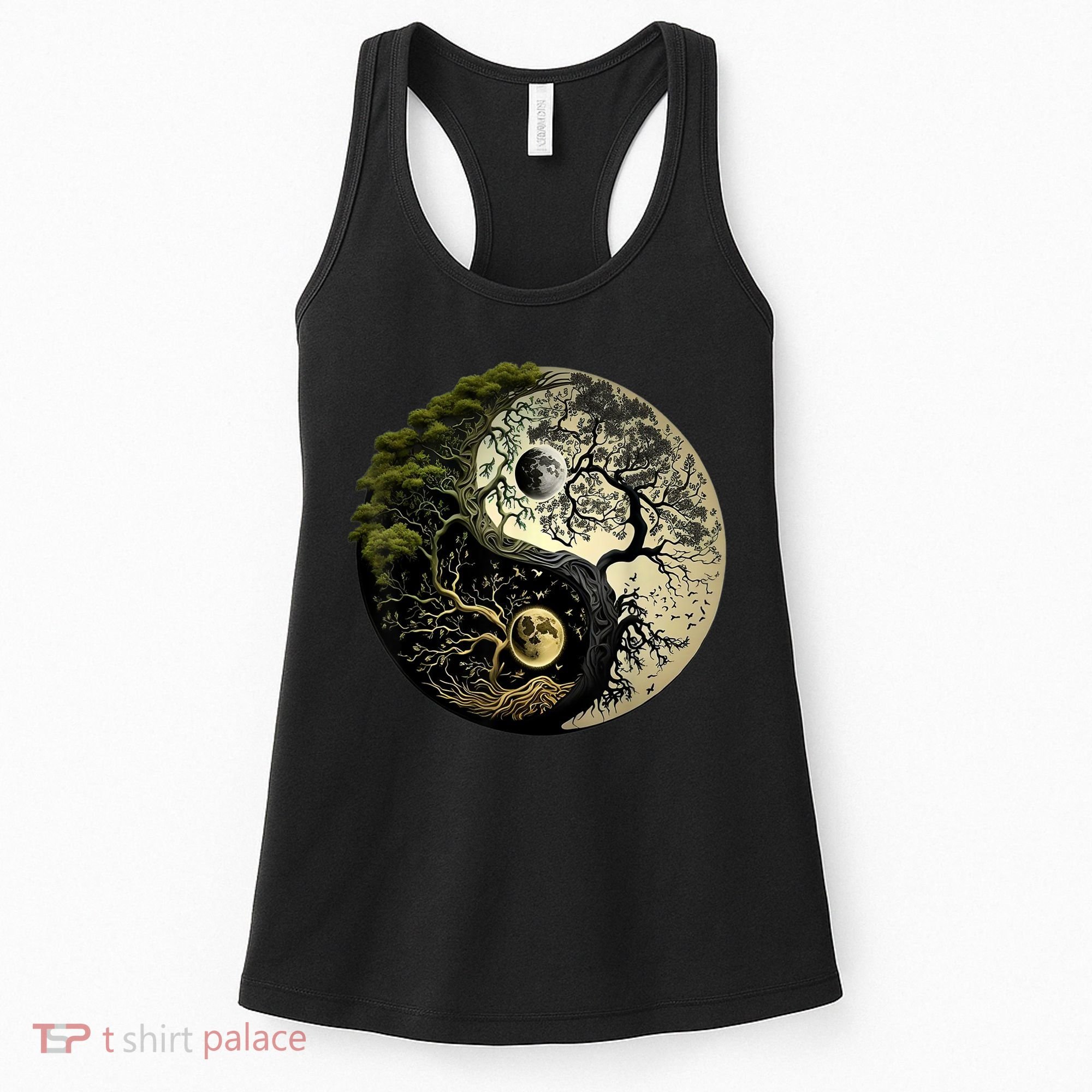 Yin Yang Tree Of Life Funny Women's Tank Top