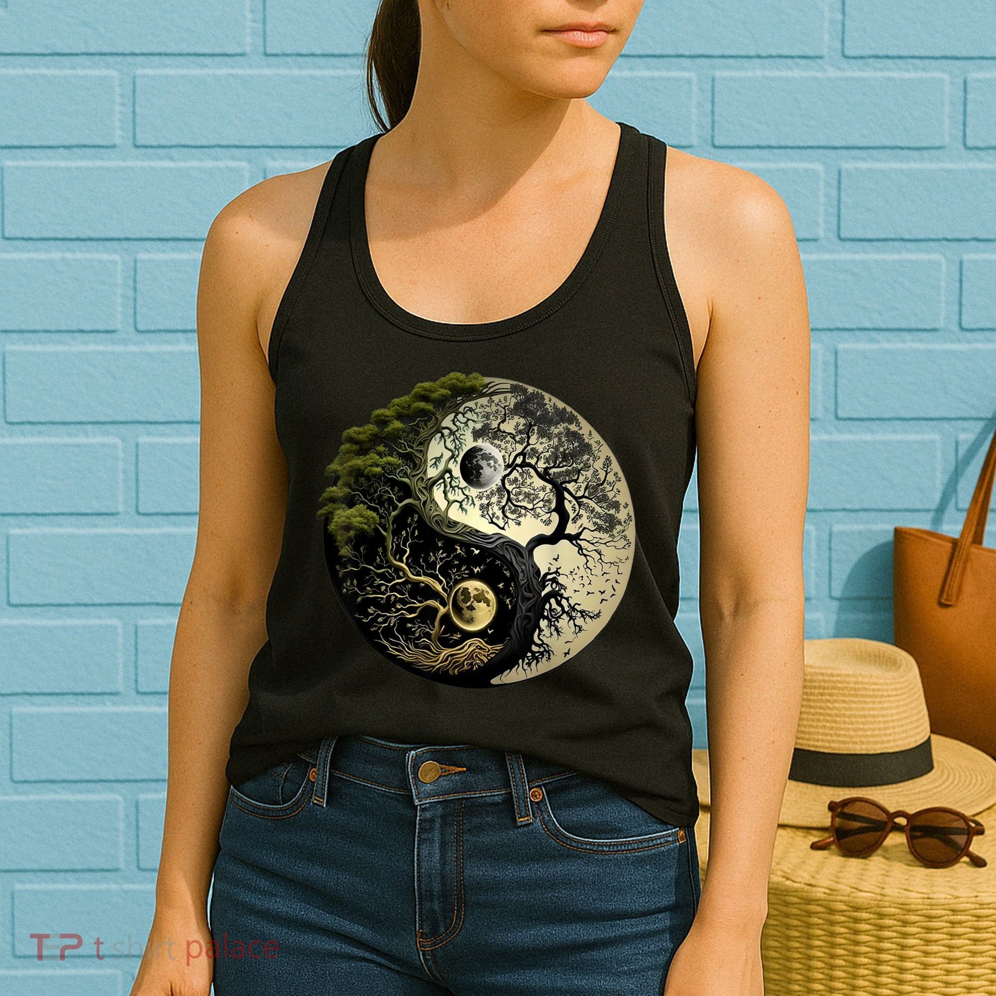 Yin Yang Tree Of Life Funny Women's Tank Top