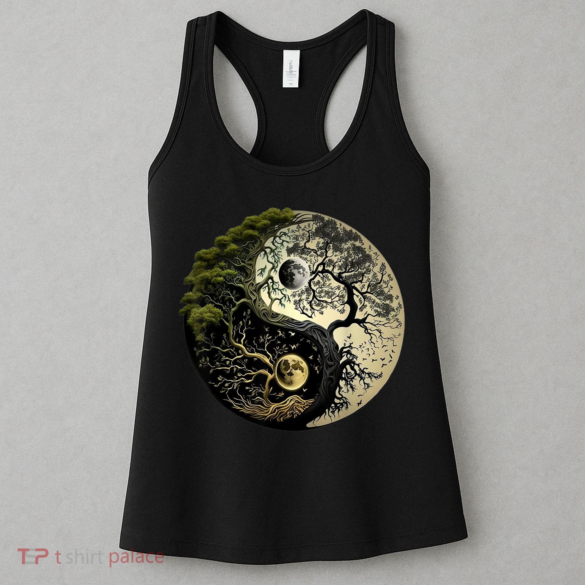 Yin Yang Tree Of Life Funny Women's Tank Top
