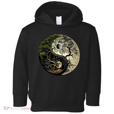 Yin Yang Tree Of Life Funny Toddler Hoodie