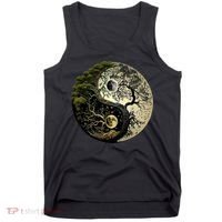 Yin Yang Tree Of Life Funny Tank Top thumb 0