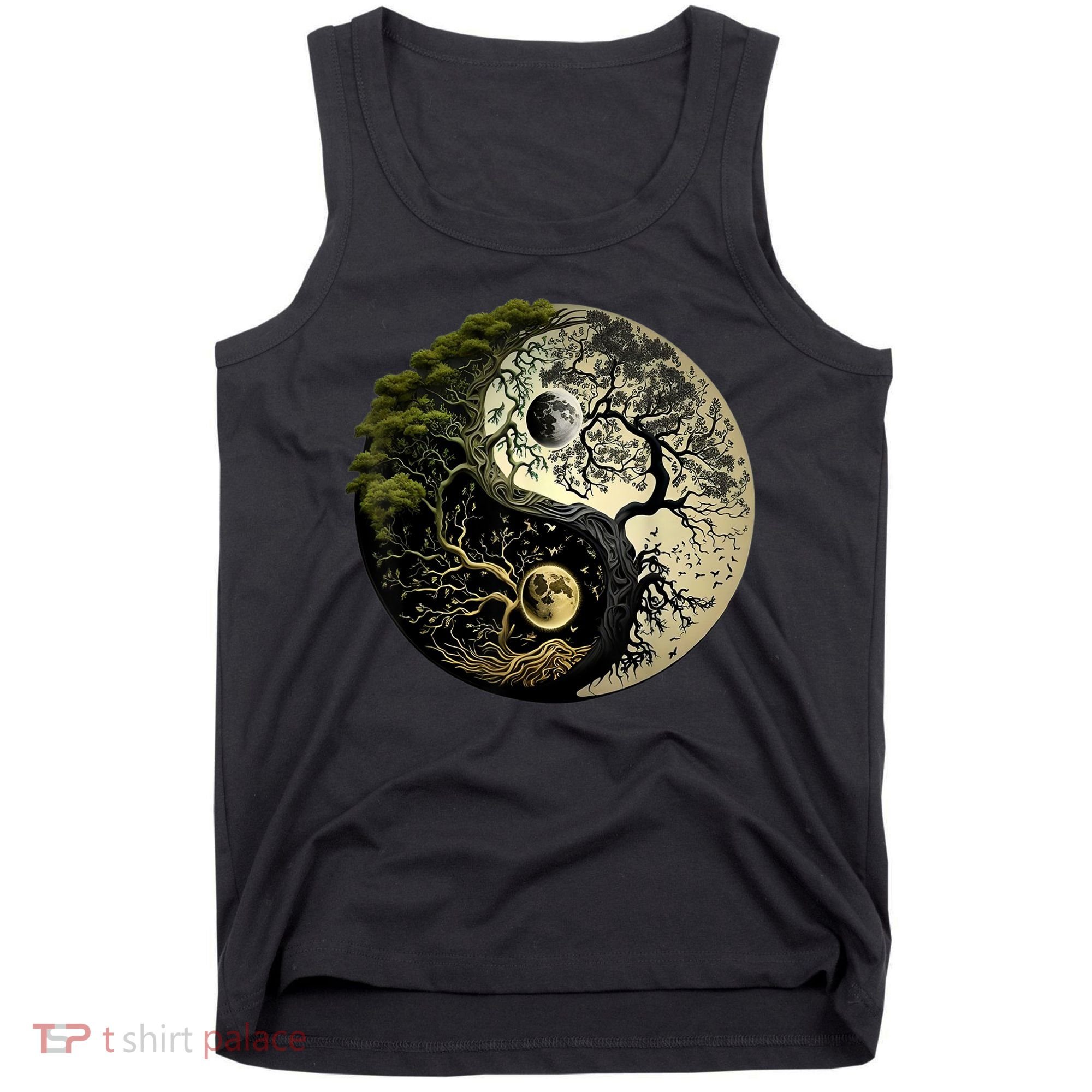 Yin Yang Tree Of Life Funny Tank Top