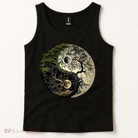 Yin Yang Tree Of Life Funny Tank Top thumb 2