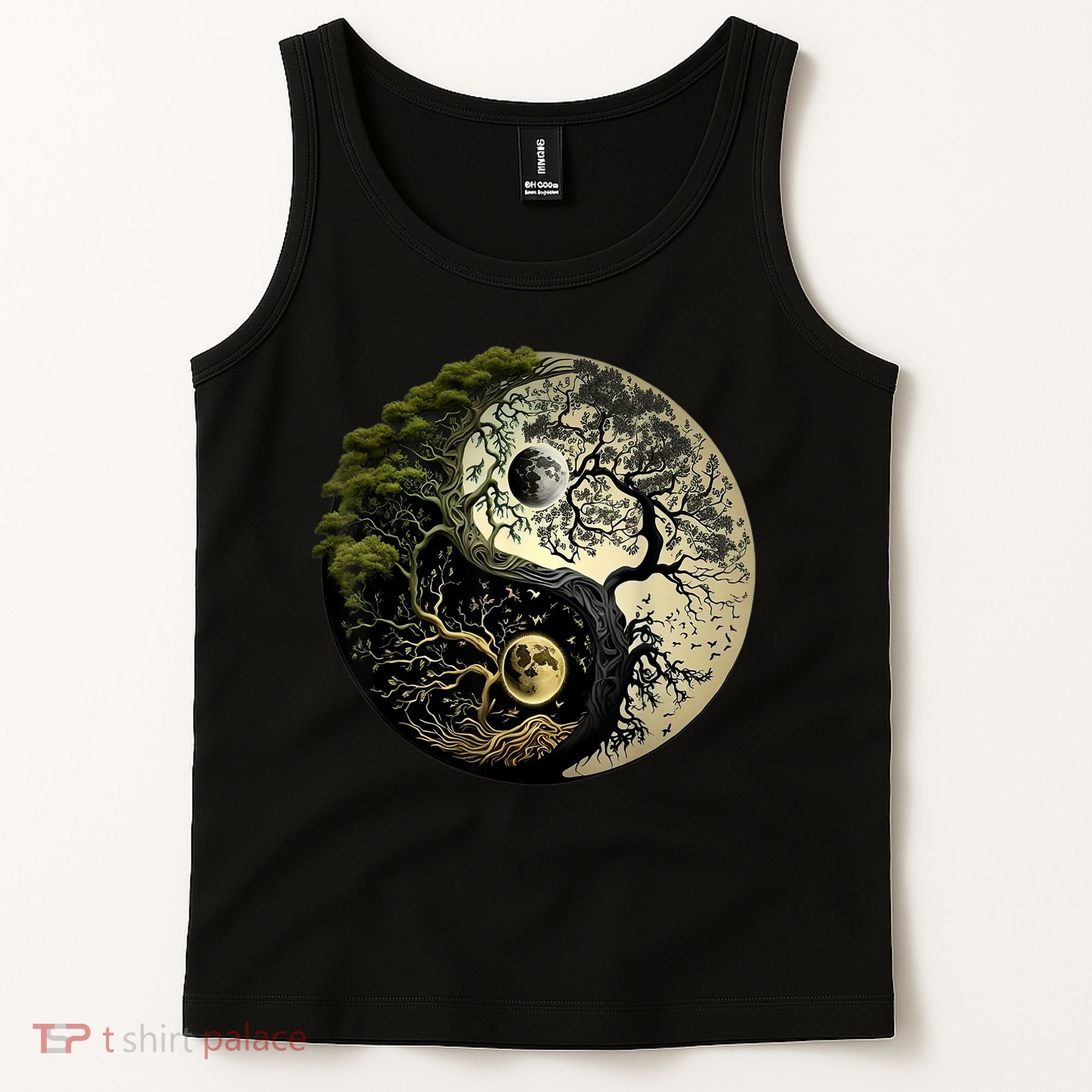 Yin Yang Tree Of Life Funny Tank Top