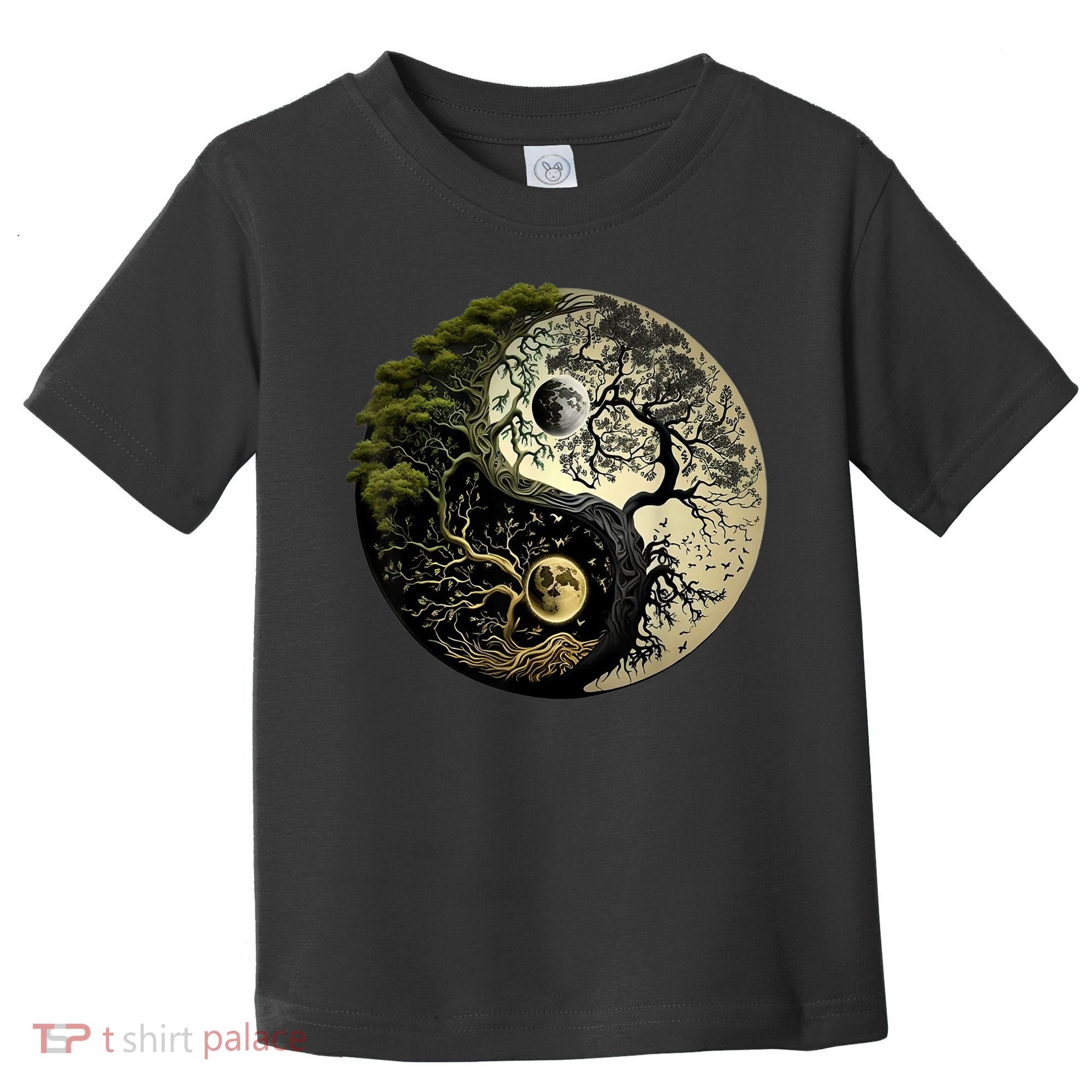 Yin Yang Tree Of Life Funny Toddler T-Shirt
