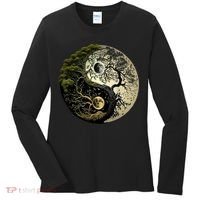Yin Yang Tree Of Life Funny Women's Long Sleeve Shirt thumb 0