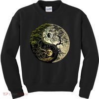 Yin Yang Tree Of Life Funny Kids Sweatshirt thumb 0