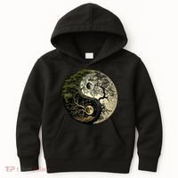 Yin Yang Tree Of Life Funny Kids Hoodie thumb 0