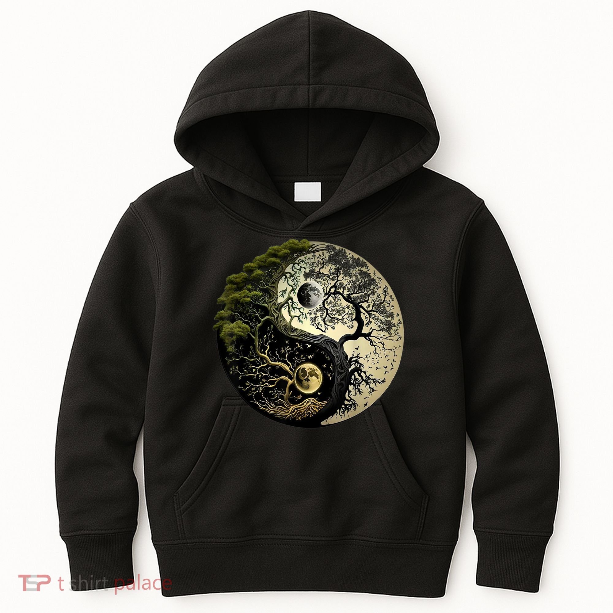 Yin Yang Tree Of Life Funny Kids Hoodie
