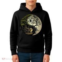 Yin Yang Tree Of Life Funny Kids Hoodie thumb 4