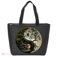 Yin Yang Tree Of Life Funny Tote Bag thumb 0