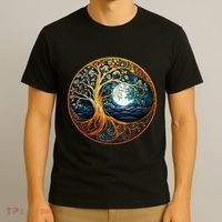 Yin Yang Tree Of Life T-Shirt thumb 3
