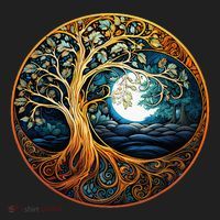 Yin Yang Tree Of Life Beanie thumb 2