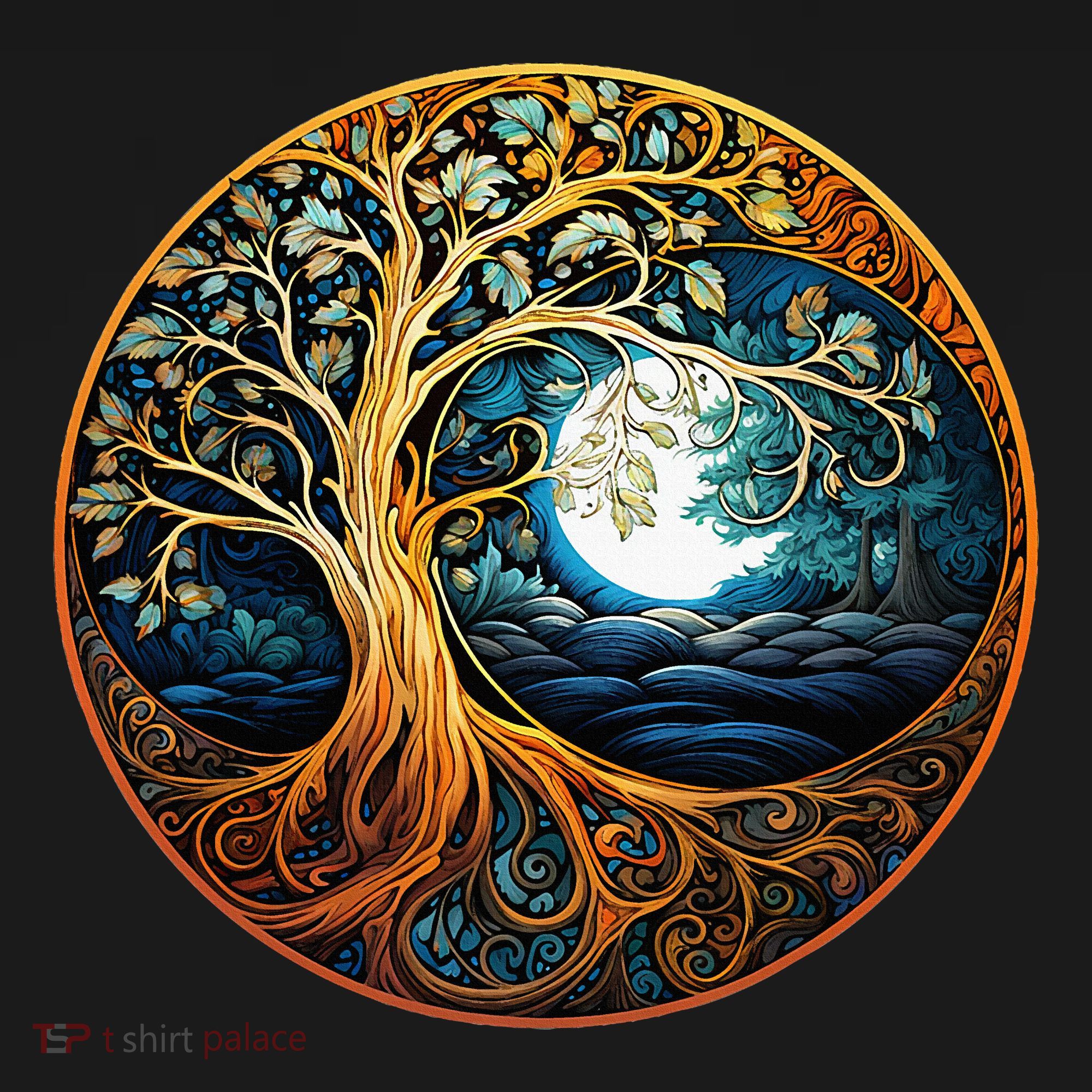 Yin Yang Tree Of Life Coaster